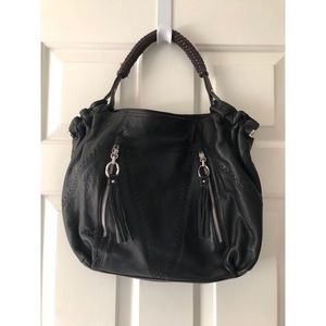 Black hobo bag